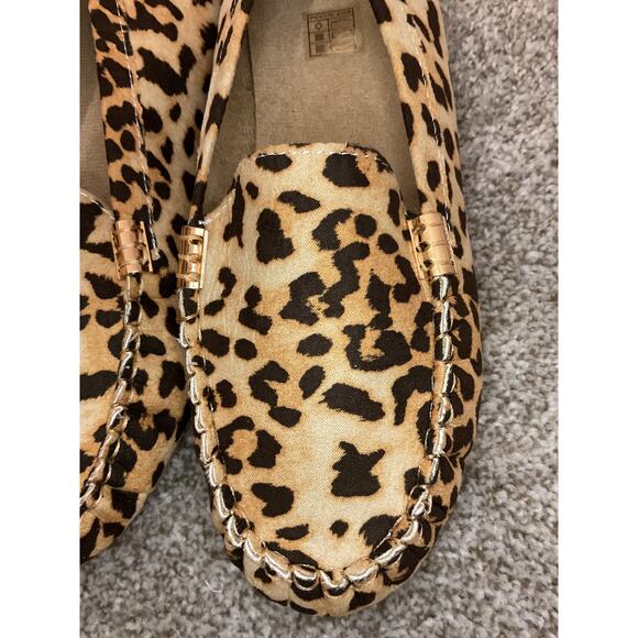 NIB XIUXIAN Leopard Print Casual Canvas Slip-On Loafers, sz 40 - Picture 7 of 10